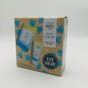 C'est Moi All Is Calm Gentle Essentials Skin Care Holiday Set, 2 Pieces NEW